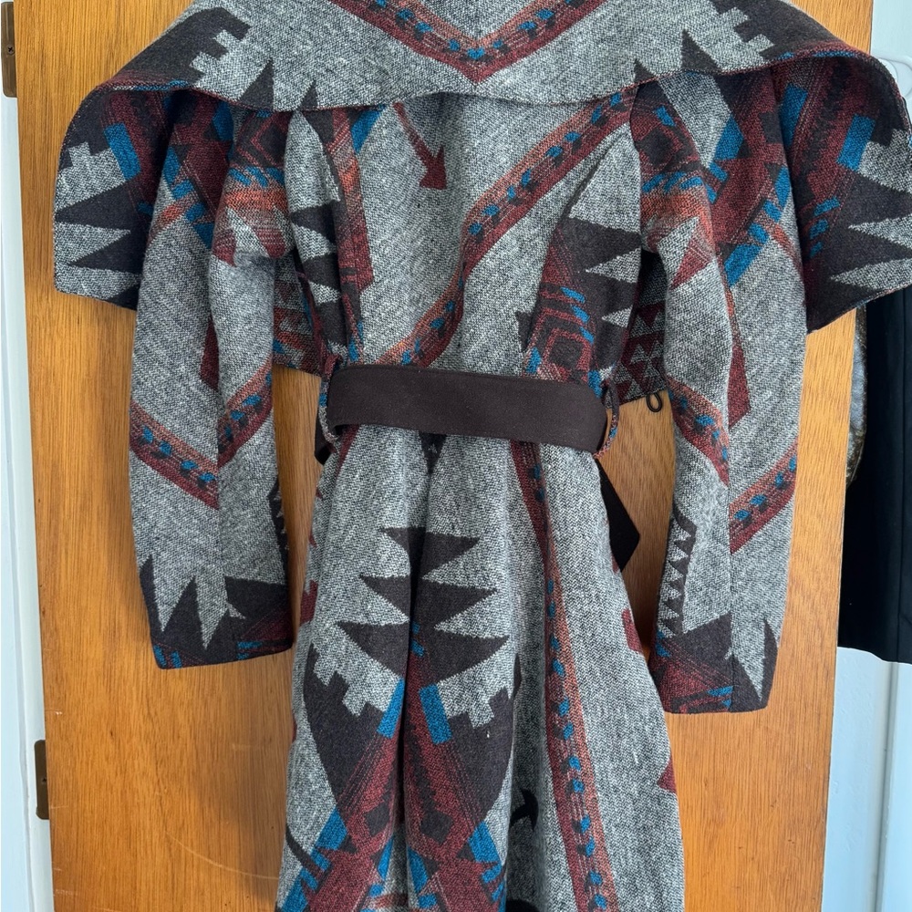 American Rag Multicolor Patterned Cape - image 3